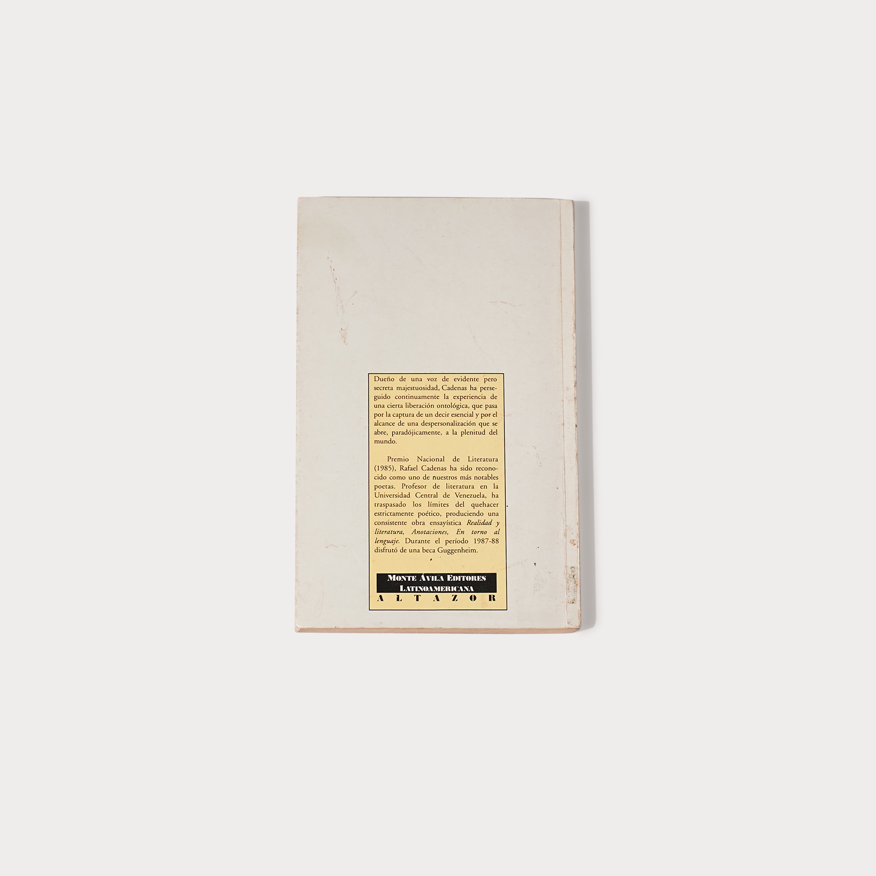Antología Rafael Cadenas
